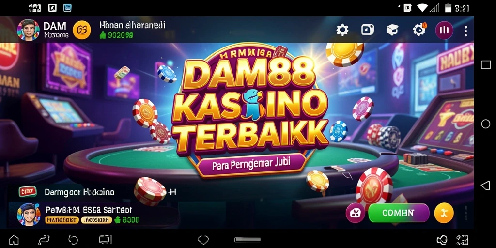 Gameplay kasino yang mendebarkan di DAM88.