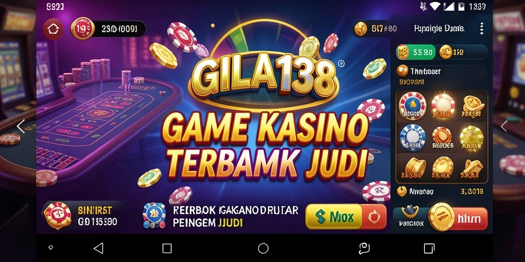 Tampilan gameplay menarik dari GILA138 yang menampilkan aksi Kasino.
