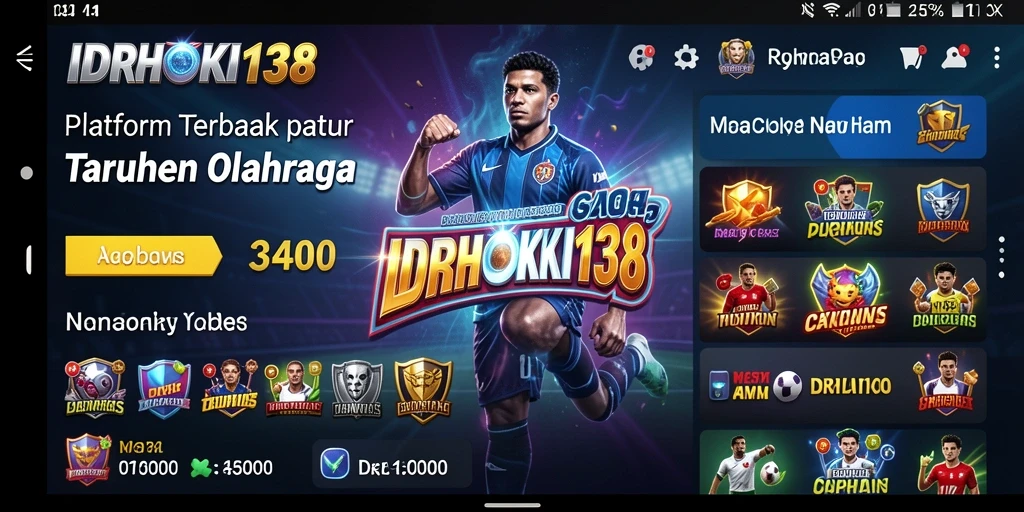 Screenshot menunjukkan tampilan interaktif dan informasi pertandingan dalam <strong>IDRHOKI138</strong>.