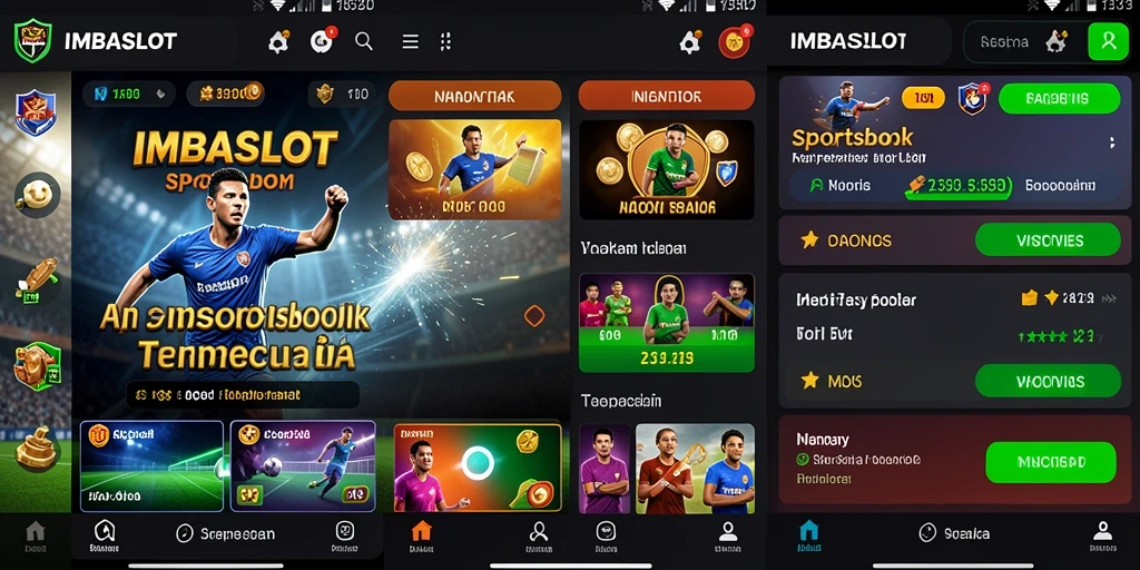 Tampilan menarik dari aplikasi IMBASLOT yang menunjukkan pengalaman taruhan olahraga.