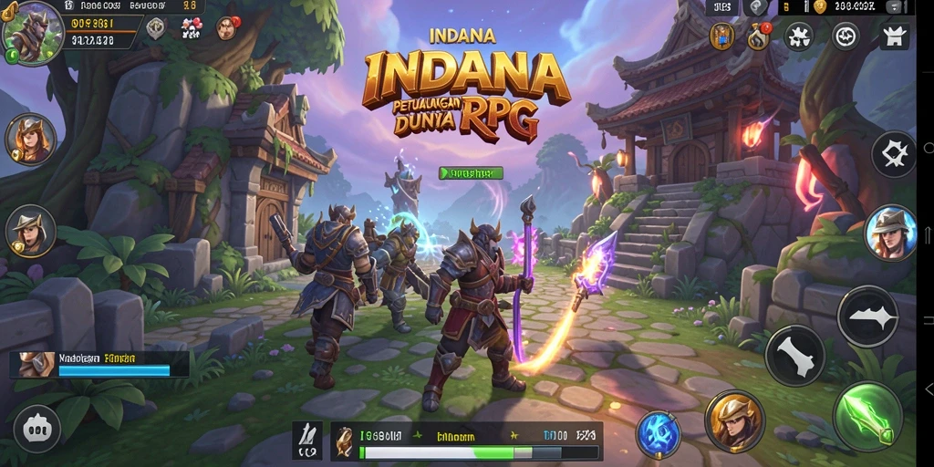 Tampilan gameplay menarik dari INDAAA yang penuh petualangan RPG.