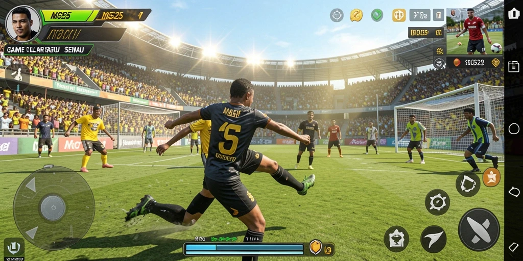 Tampilan menarik dari gameplay MG525 yang seru dan kompetitif.