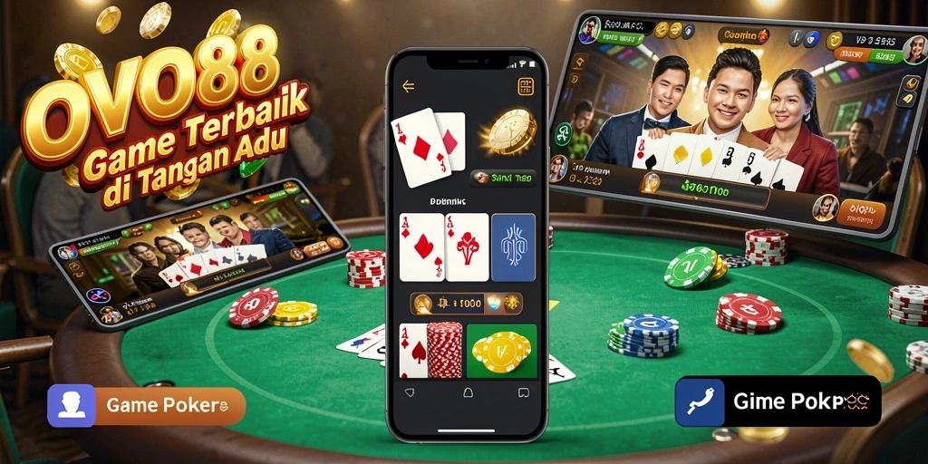 Tangkapan layar OVO88 menunjukkan gameplay poker yang menarik dan seru.