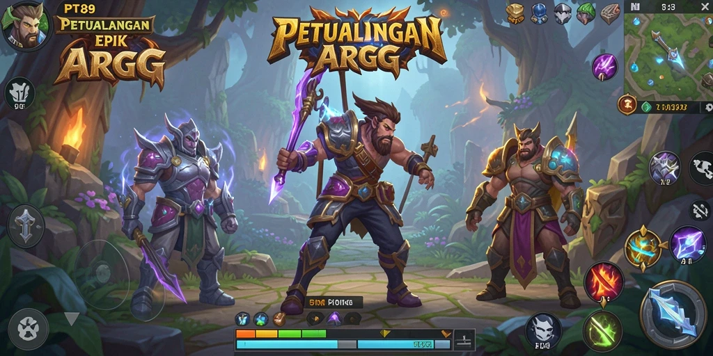 Tangkapan layar PT89 menampilkan pertempuran epik dalam dunia ARPG.