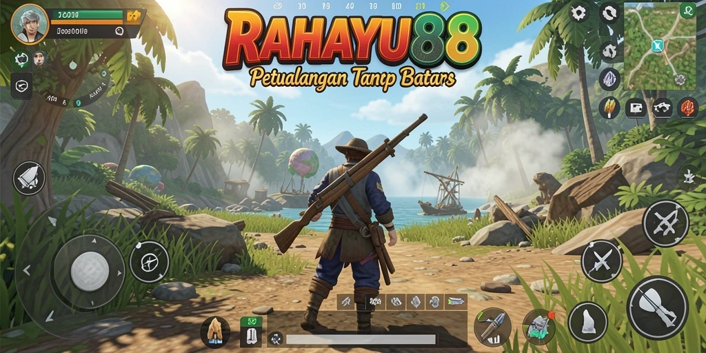Screenshot RAHAYU88 menampilkan aksi seru di lingkungan Open World yang memukau.