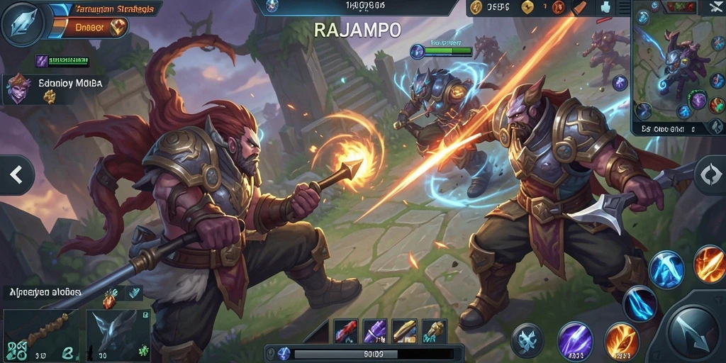 Tampilan gameplay seru dan dinamis dari RAJAMPO.