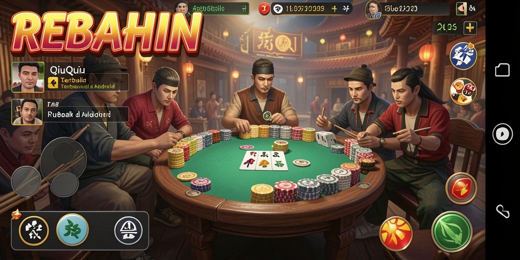 Screenshot gameplay QiuQiu yang seru dan menegangkan.