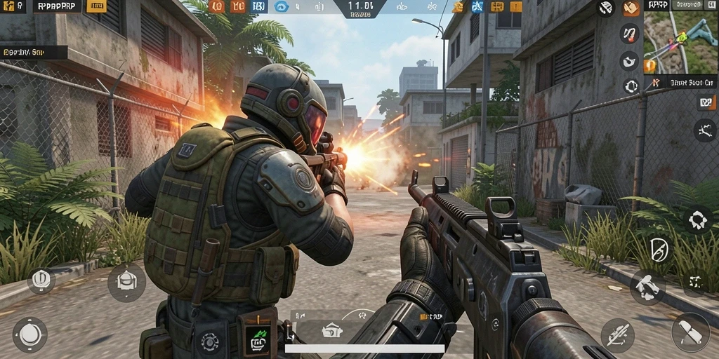 Tampilan aksi seru dalam gameplay RPRPRP yang menegangkan.