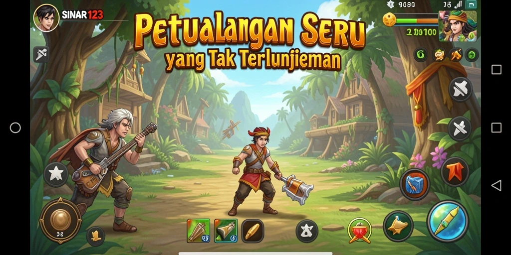 Screenshot gameplay SINAR123 yang menampilkan aksi petualangan yang seru.