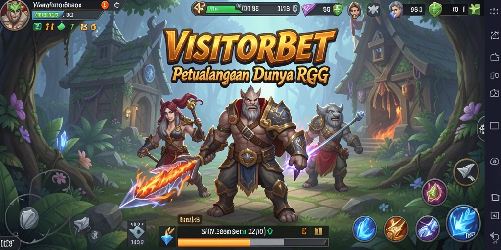 Tampilan gameplay VISITORBET yang menakjubkan dan mendebarkan.